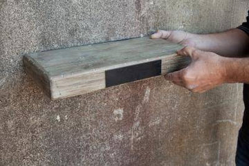 Wooden Wall Shelf w/ Chalkboard