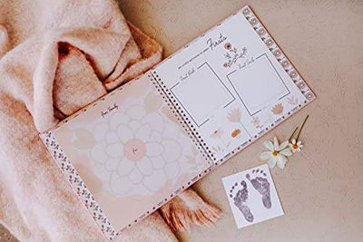 Wildflower Meadow Theme Luxury Baby Memory Book - Twinkle Twinkle Little One