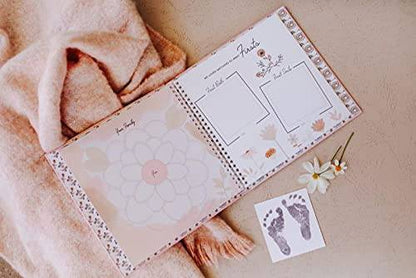 Wildflower Meadow Theme Luxury Baby Memory Book - Twinkle Twinkle Little One