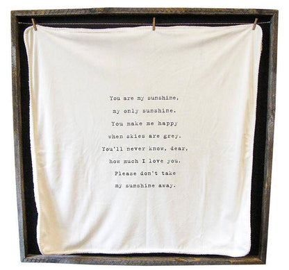 You Are My Sunshine Baby Blanket