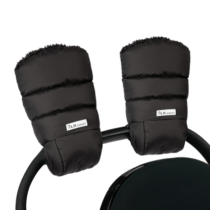 Warmmuffs - Black Plush - Twinkle Twinkle Little One