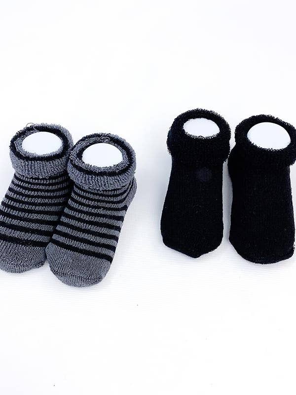 Terry Baby Socks - Two Pair Set - Twinkle Twinkle Little One