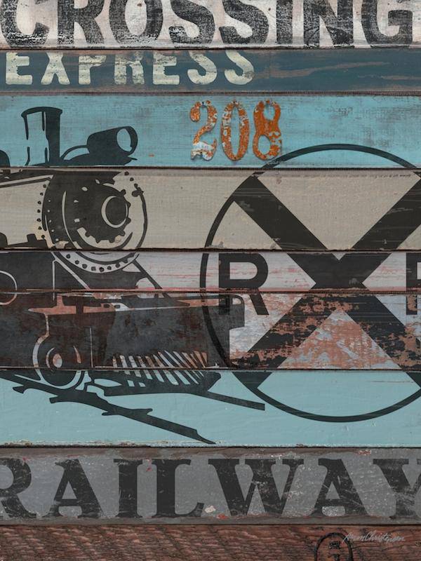 American Byways - Railway Canvas Stretched Art