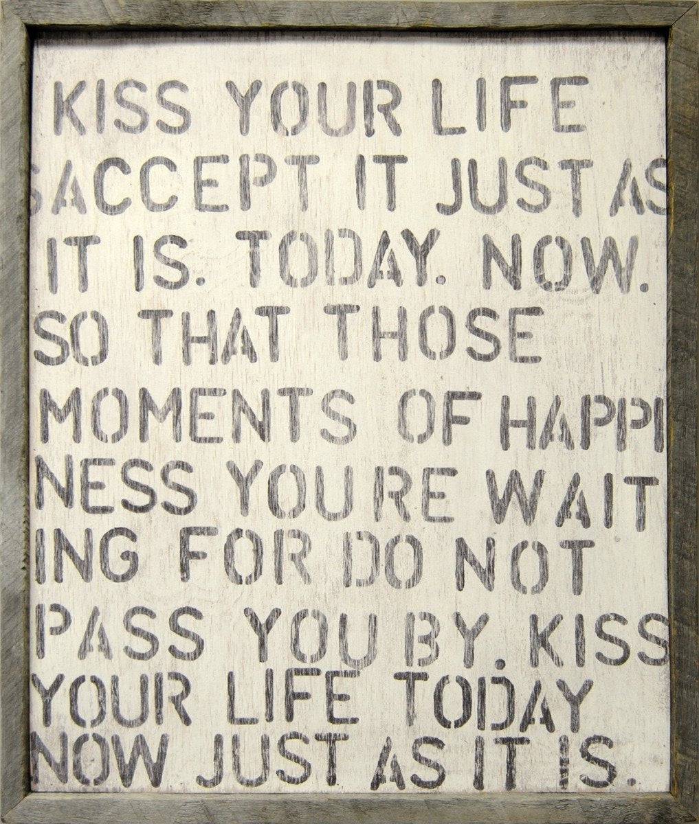 Kiss Your Life Art Print