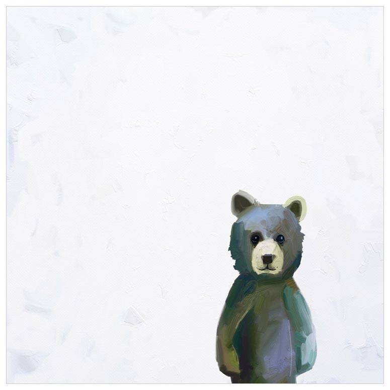 Baby Bear Standing Canvas Wall Art - Twinkle Twinkle Little One