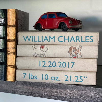 Announcement Decorative Bound Book Stack-Set of 4 - Twinkle Twinkle Little One