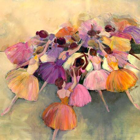 Ballerina Ensemble-Canvas Reproduction