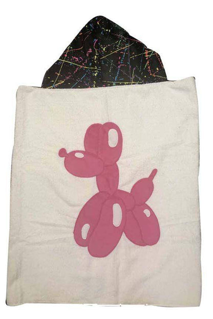 Balloon Dog Hooded Towel