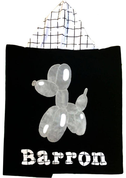 Rainbow Hearts Hooded Towel