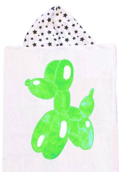 Balloon Dog Hooded Towel