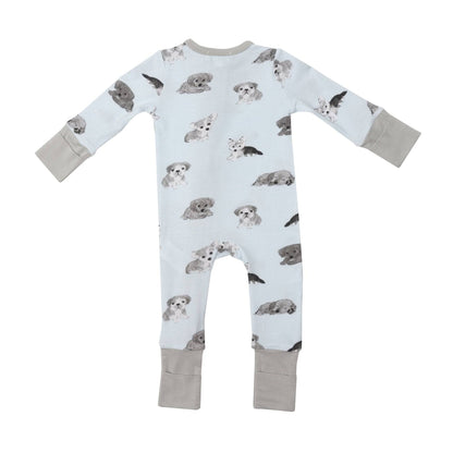 Blue Soft Puppies Bamboo Romper - Twinkle Twinkle Little One