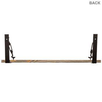 Barnwood Industrial Wall Shelf