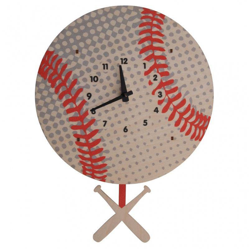 Baseball Pendulum 3-D Clock