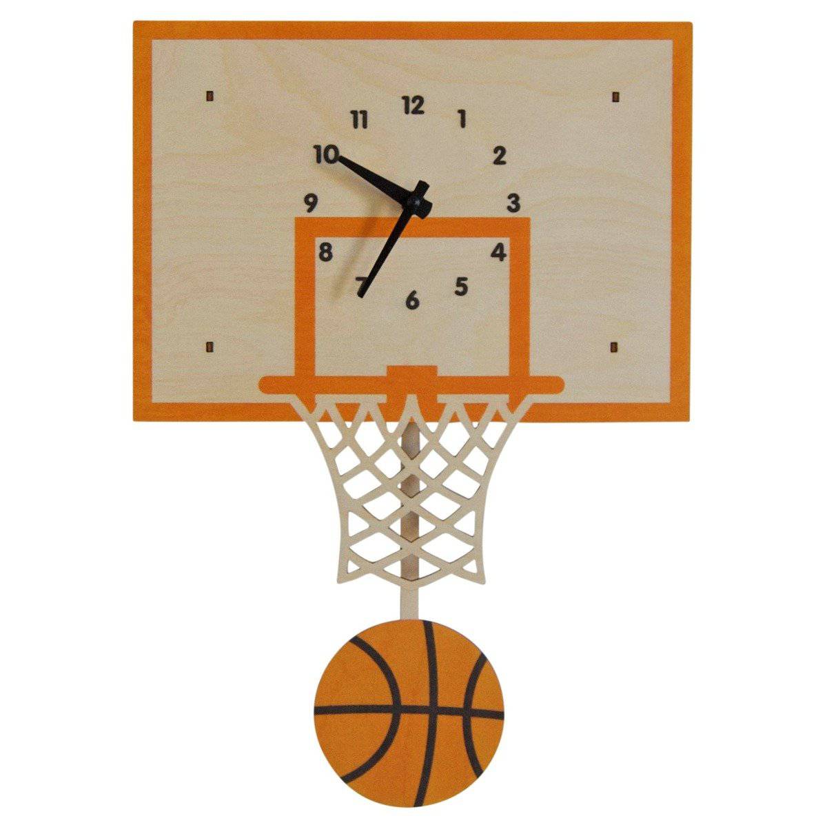 Basketball Pendulum 3-D Clock - Twinkle Twinkle Little One
