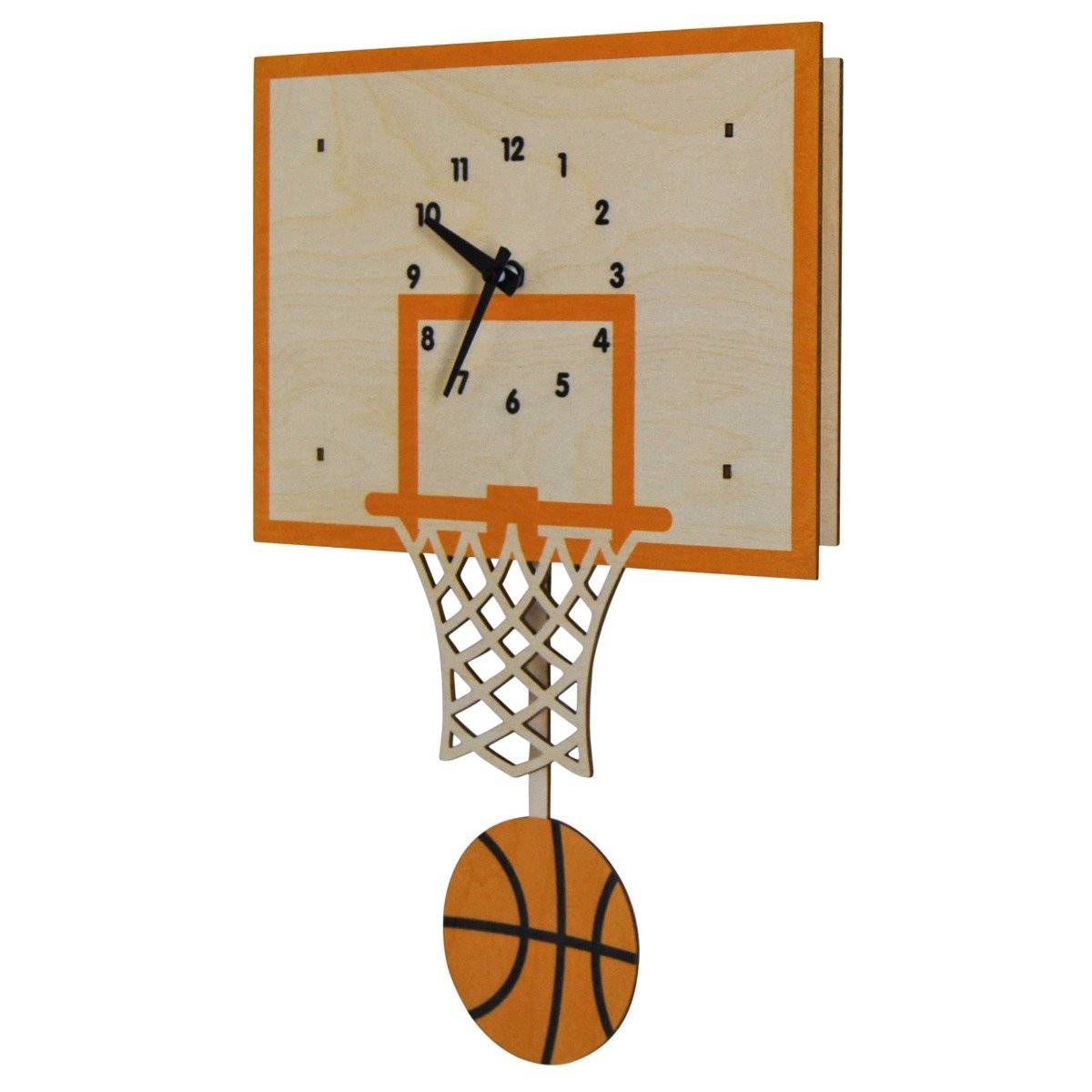 Basketball Pendulum 3-D Clock