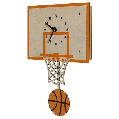 Basketball Pendulum 3-D Clock