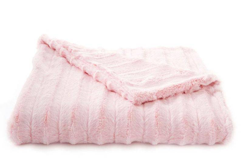 Soft Pink Sable Luxe Blanket