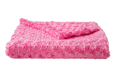 Hot Pink Rosebud Blanket