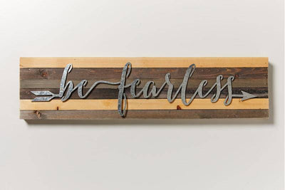 Be Fearless 32x8 Reclaimed Wood Wall Art - Twinkle Twinkle Little One