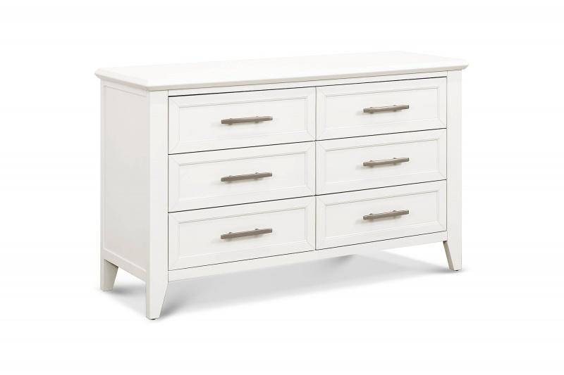 Beckett 6-Drawer Dresser in Warm White