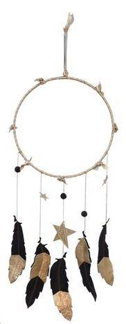 Black & Gold Starry Luxe Circle Leather Dreamer Mobile