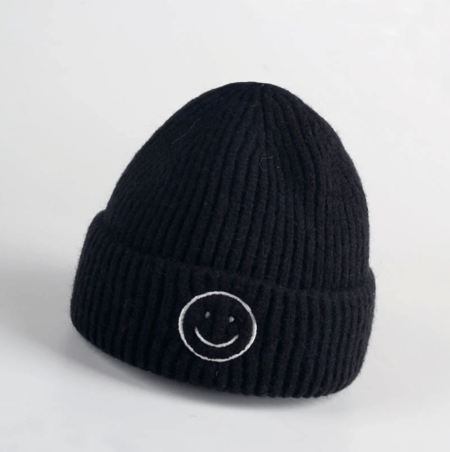 Smiley Embroidered Winter Beanie - Twinkle Twinkle Little One