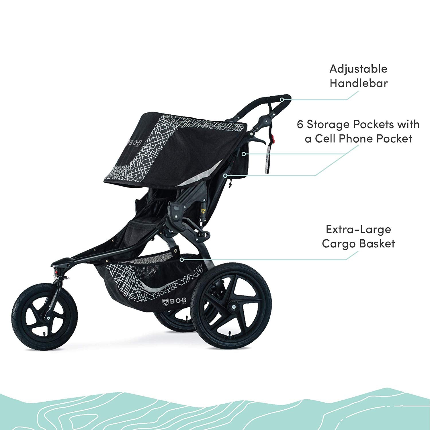 BOB Revolution Flex 3.0 Stroller - Twinkle Twinkle Little One