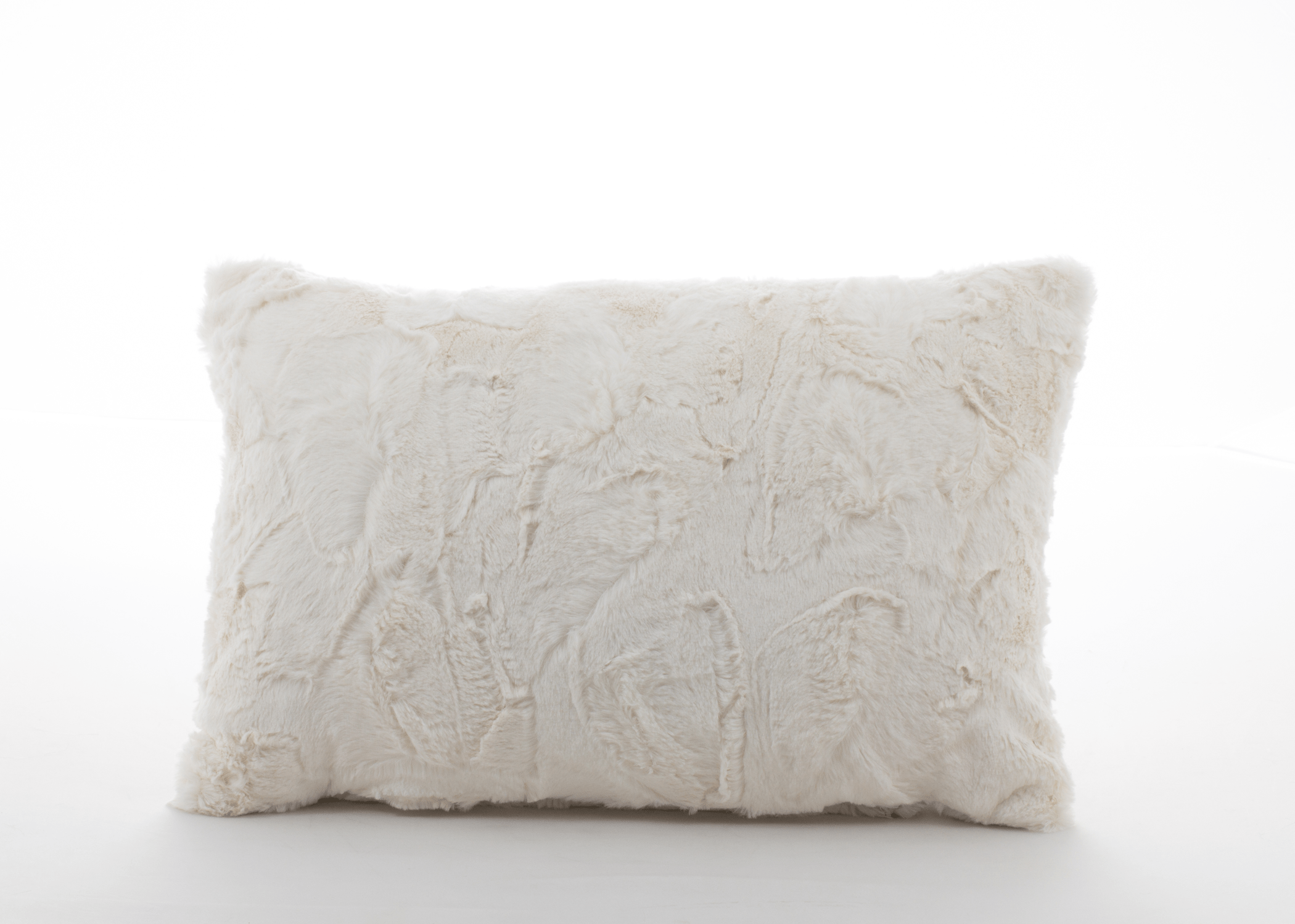 Lux Snow Rabbit Boudoir Pillow