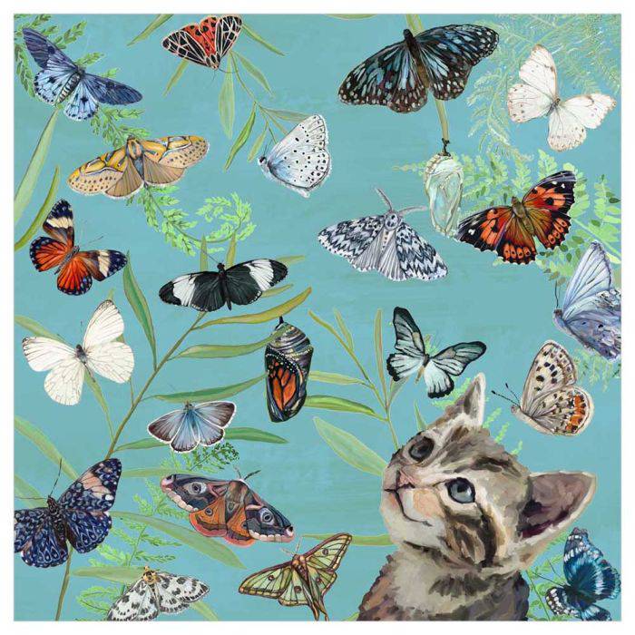 Butterfly Kitten Friend Wall Art - Twinkle Twinkle Little One