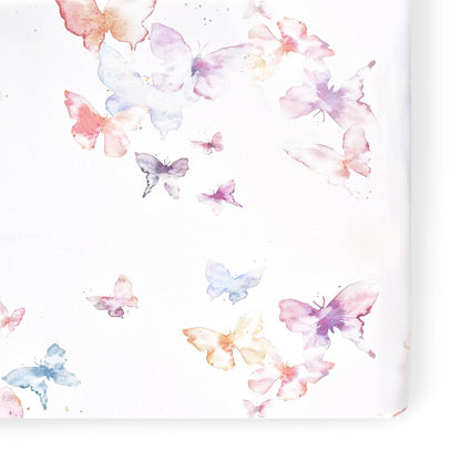 Butterfly Jersey Crib Sheet - Twinkle Twinkle Little One