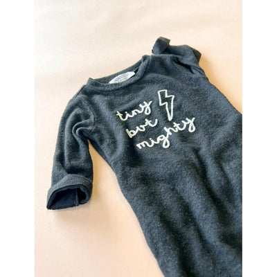 Casper Tiny But Mighty No Snap Coverall - Charcoal - Twinkle Twinkle Little One