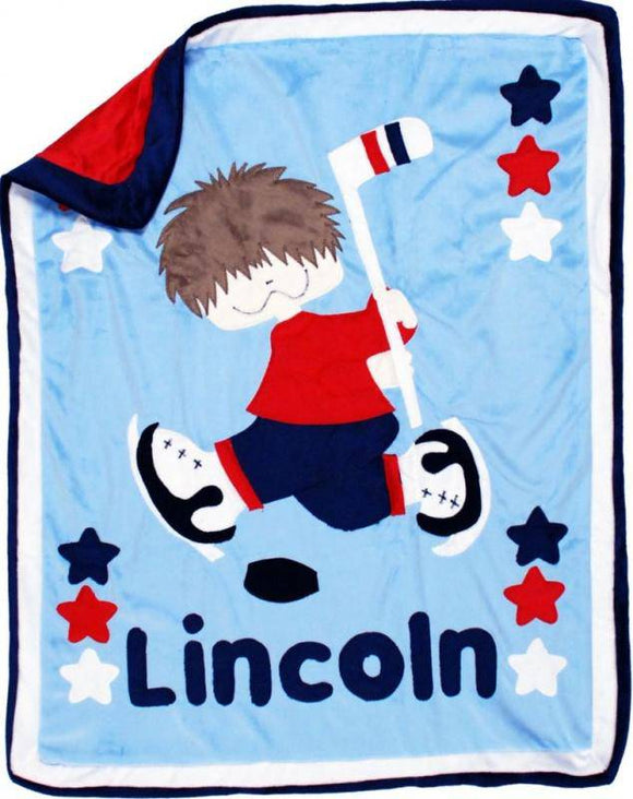 Check Mate Boogie Baby Crib Blanket with Trim