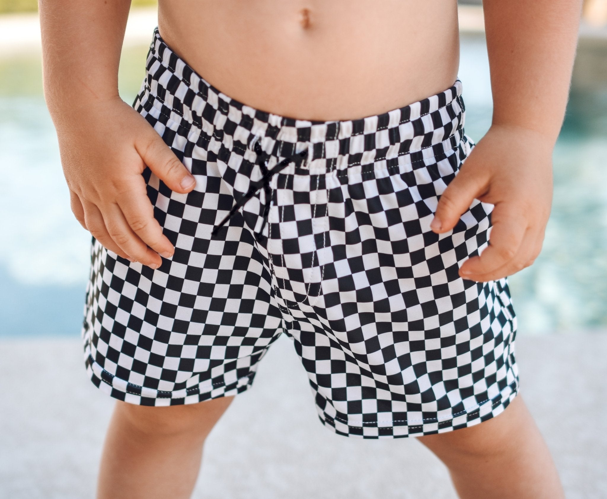 Check Swim Shorts - Twinkle Twinkle Little One