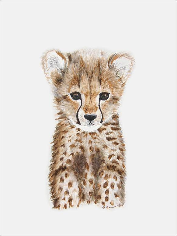 Cheetah Cub Portrait Canvas