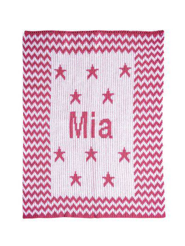 Chevron & Stars Stroller Blanket - Twinkle Twinkle Little One