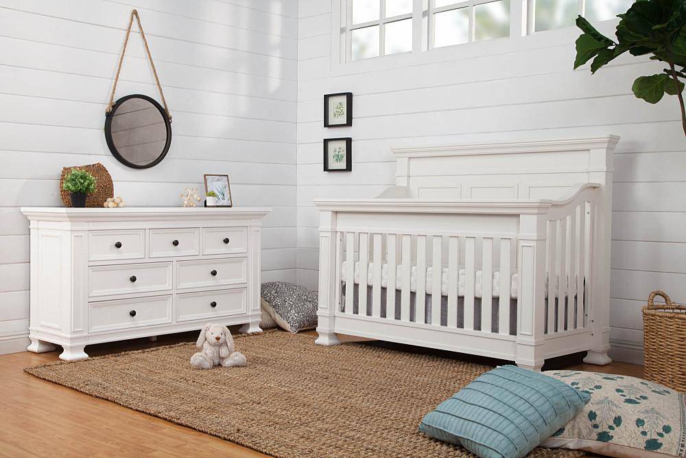Classic 7-Drawer Double Wide Dresser - Warm White