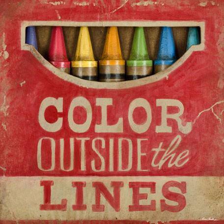 Color Outside The Lines - Canvas Reproduction