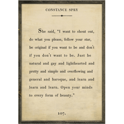 Constance Spry Art Piece - Twinkle Twinkle Little One