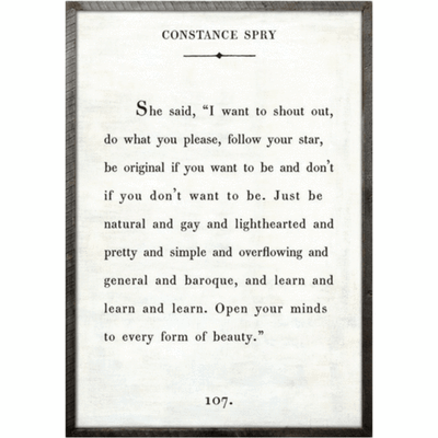 Constance Spry Art Piece