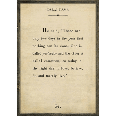 Dalai Lama Art Piece