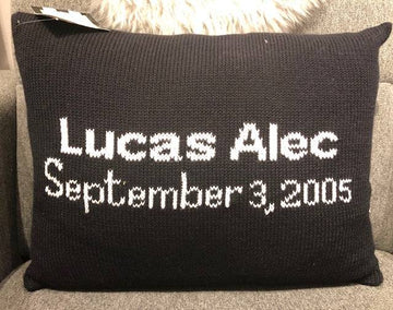 Announcement Cotton Pillow - Twinkle Twinkle Little One