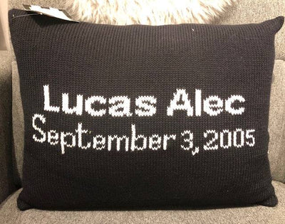 Announcement Cotton Pillow - Twinkle Twinkle Little One