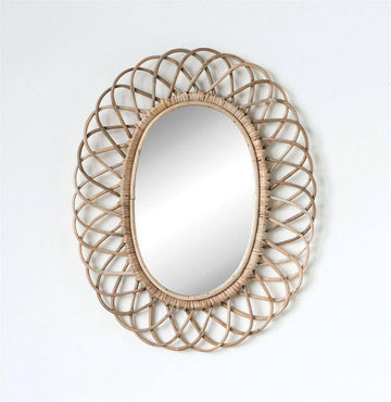 Woven Bamboo Wall Mirror - Twinkle Twinkle Little One