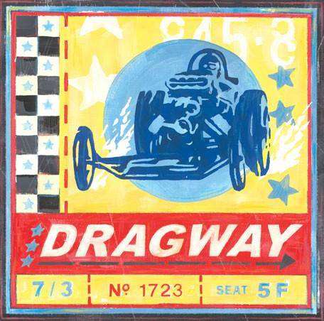 Dragway Canvas Reproduction