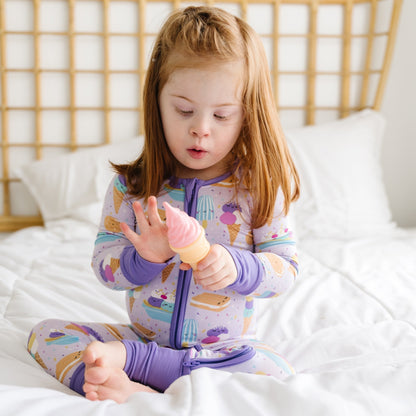 Wildberry Ice Cram Social Bamboo Viscose Zippy - Twinkle Twinkle Little One