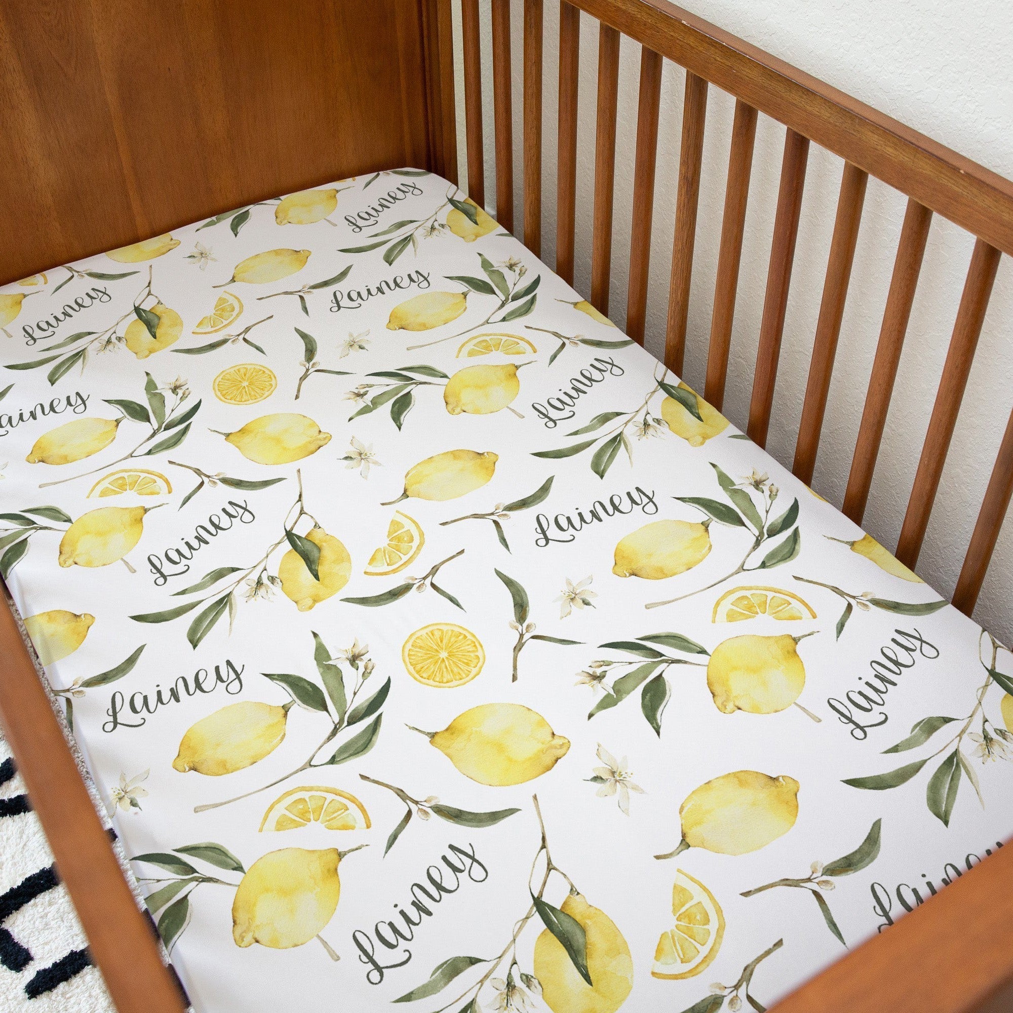 Sugar + Maple Personalized Crib Sheet | Easy Peezy - Twinkle Twinkle Little One