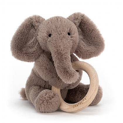 Shooshu Elephant Wooden Ring Toy - Twinkle Twinkle Little One
