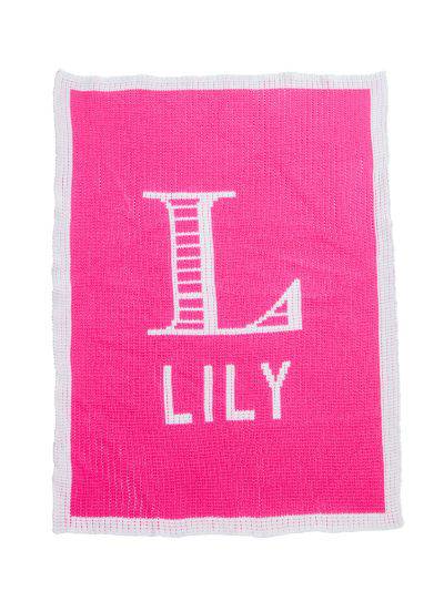 Engraved Initial & Name Stroller Blanket - Twinkle Twinkle Little One
