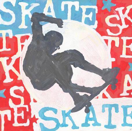 Extreme Sports-Skateboard Canvas Reproduction