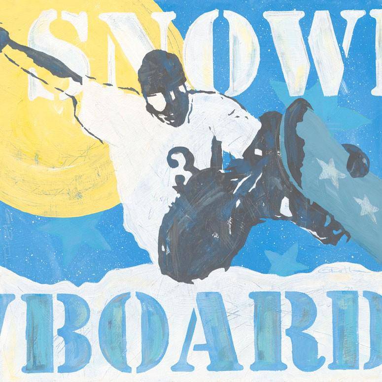 Extreme Sports Snowboard - Canvas Reproduction
